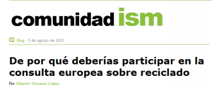 consulta sobre reciclado