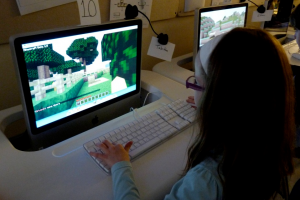 Minecraft in classroom