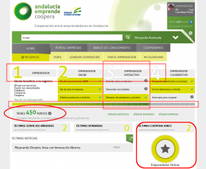 Web Andalucia Emprende