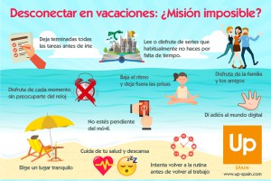 Consejos para desconectar en vacaciones.