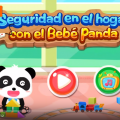 Seguridad en el hogar con bebé panda