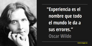 Cita Óscar Wilde