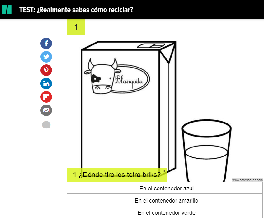 El test del reciclaje