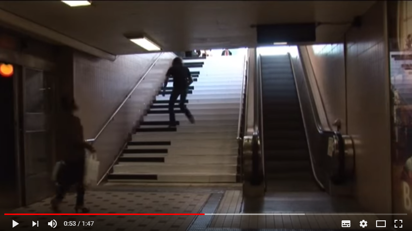 Piano stairs