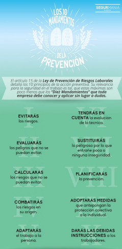 Los 10 mandamientos de la prevención