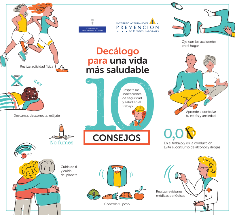 Decálogo para una vida más saludable